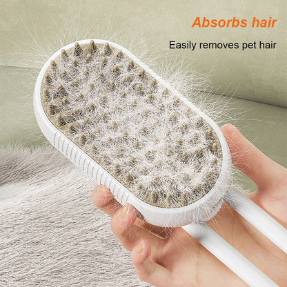 Steaming Cat Brush! (white)