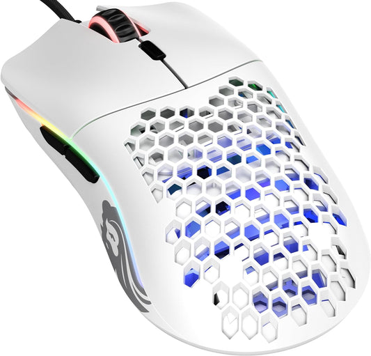 RGB Ultralight Wired Gaming Mouse (ice white)