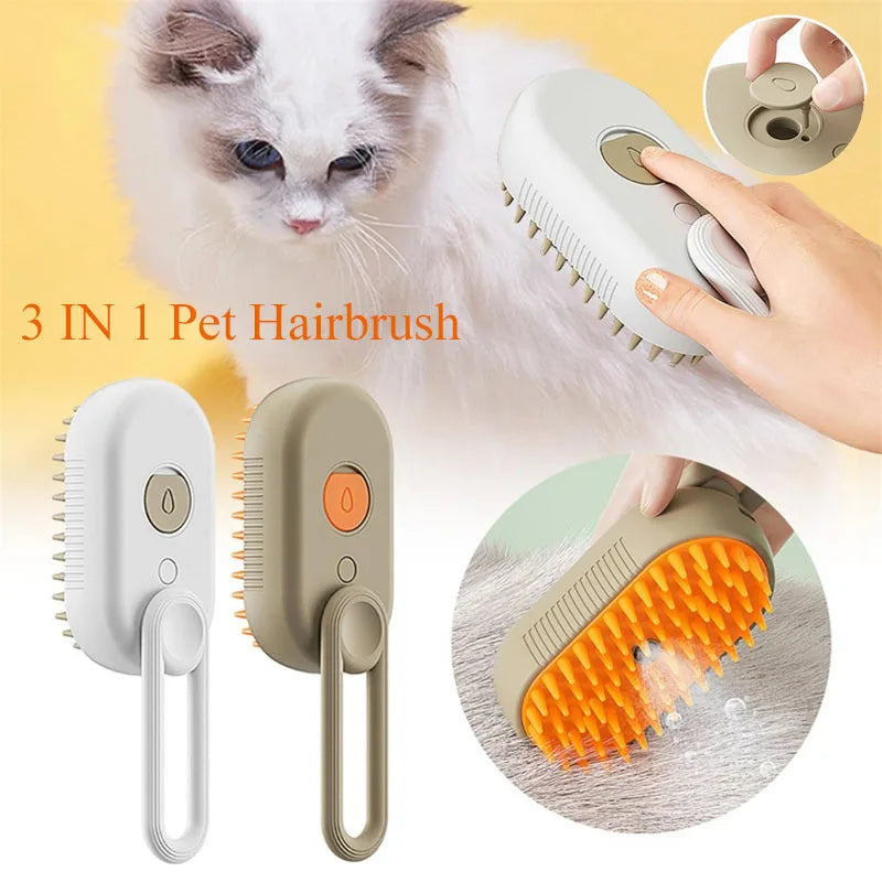 Steaming Cat Brush! (white)